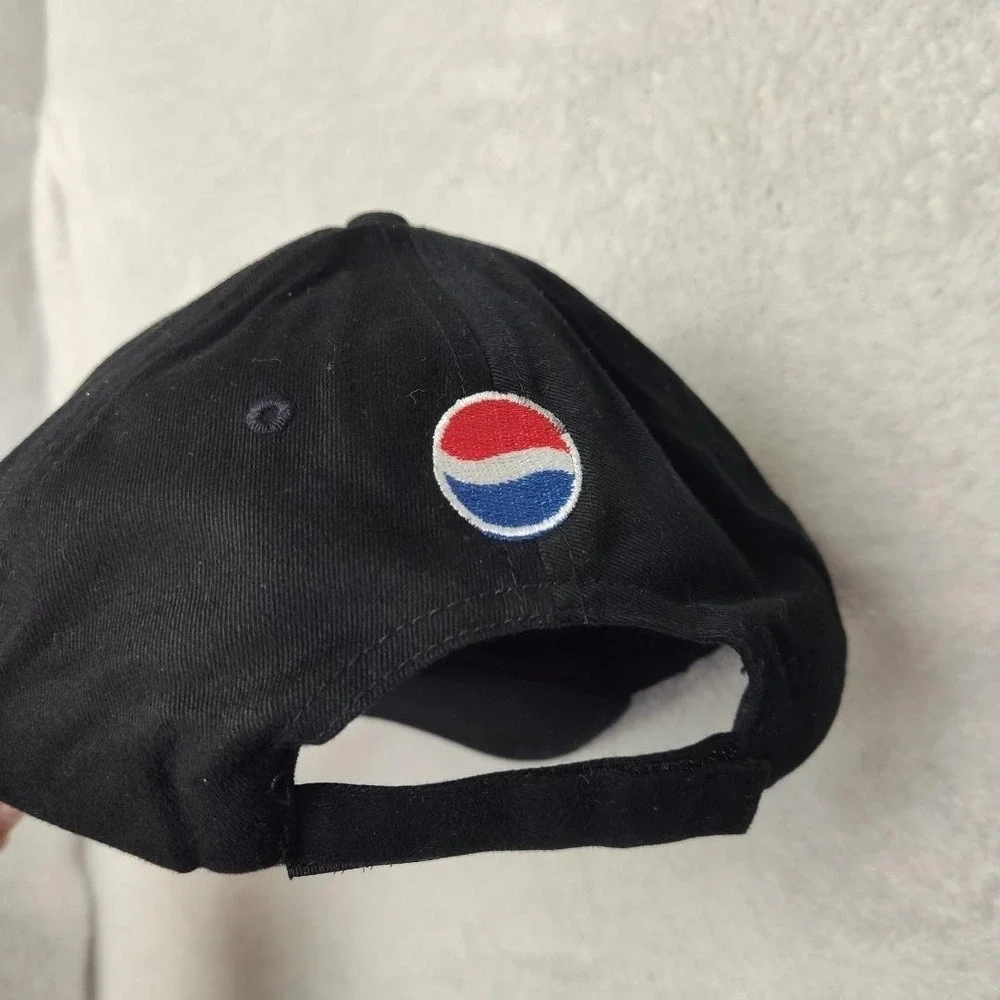 Lansing Lugnuts Cap America Hat Cap Strap Back One Size Mens Black Cotton Twill